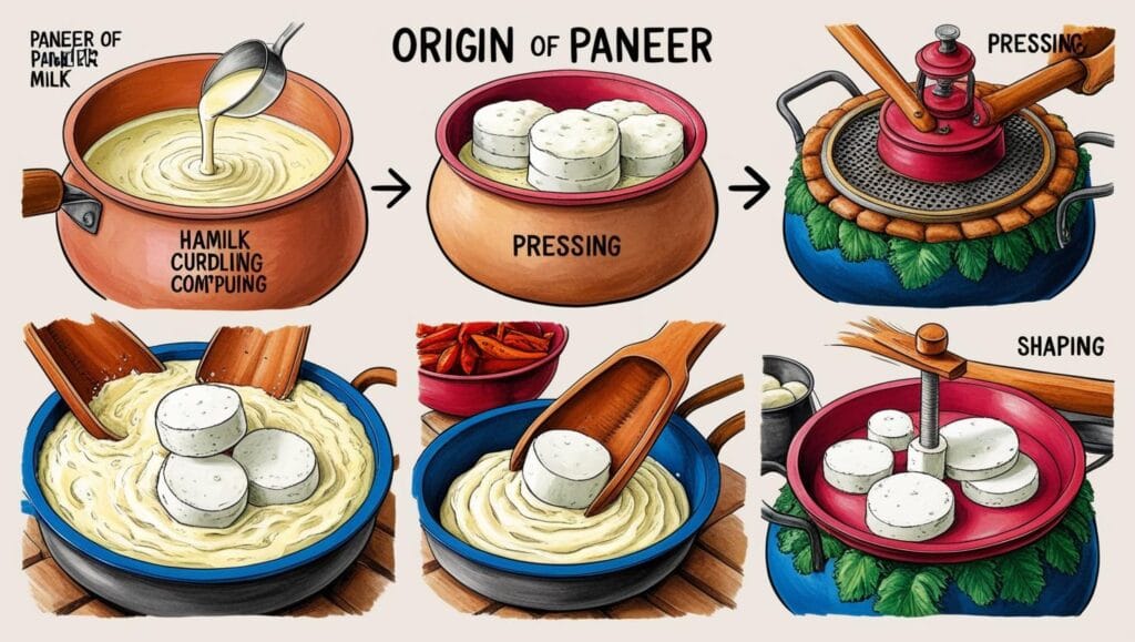 Origin of paneer