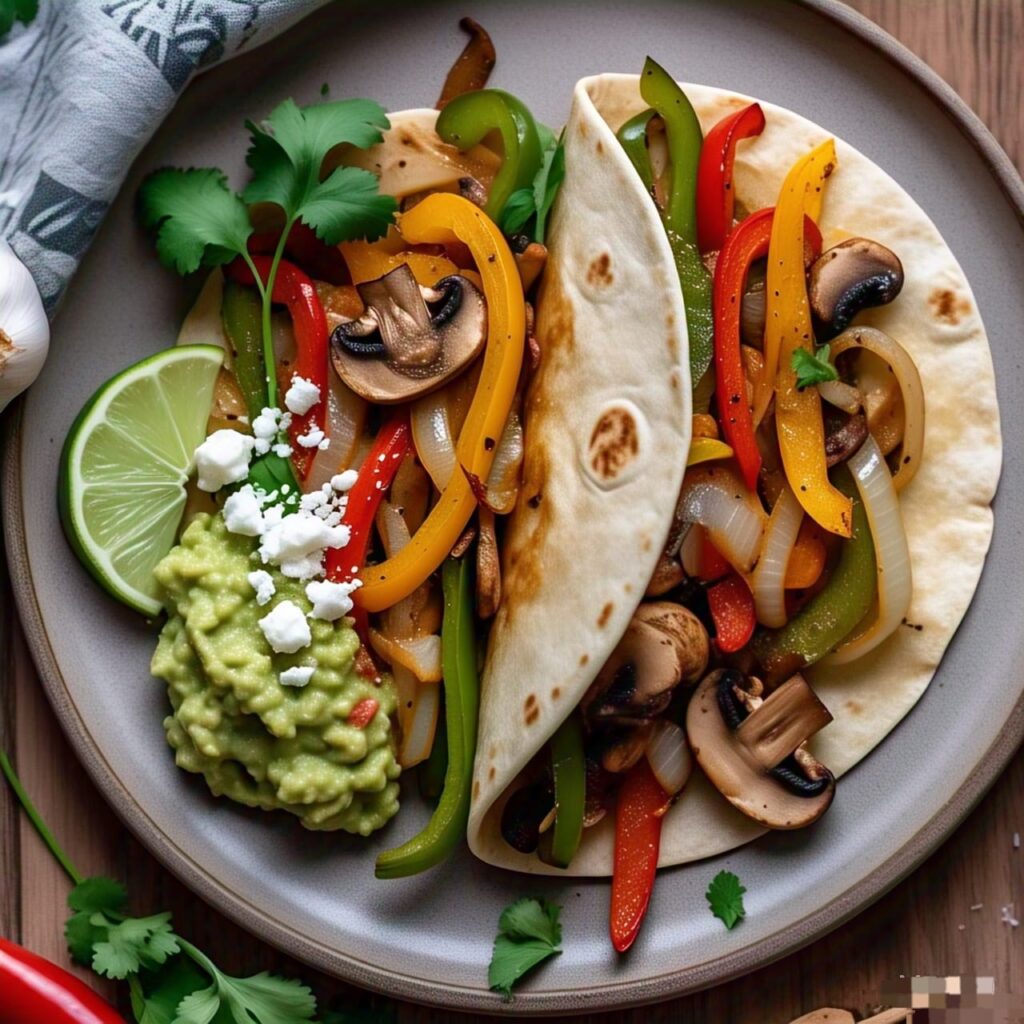 Vegetarian fajitas